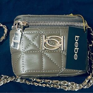 Bebe Quilted Mini Bag with Chain Strap